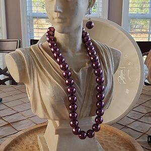 Sugar Plum Jewel Tone Necklace & Earring Set